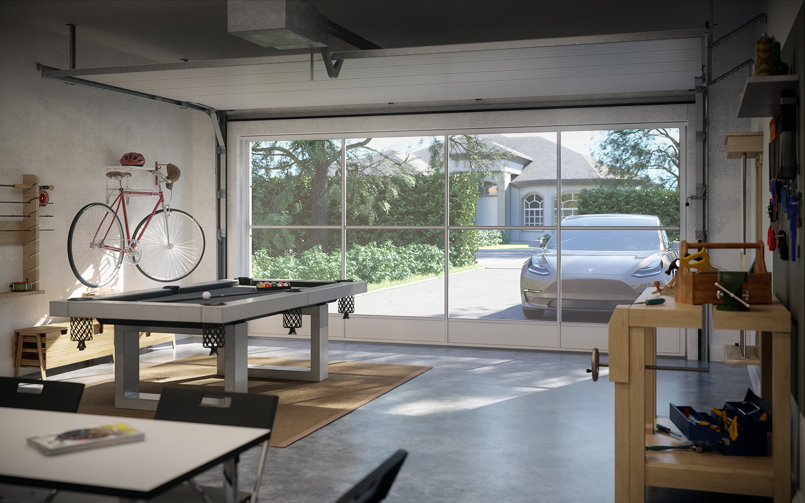 Garages can be transformed into livable spaces with an 幸运飞行艇168官方开奖历史记录查询 Eze-Breeze enclosure system.